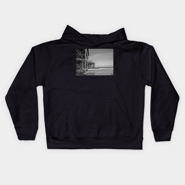 Victorian pier on the North Norfolk Coast Kids Hoodie by yackers1